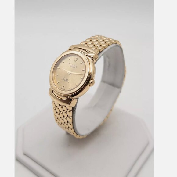 Rolex Womens Cellini 18kt Yellow Gold Watch main image 4